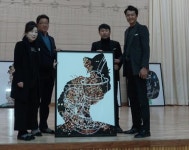 권승찬 작가 모교 장흥 회덕중에 작품 5점 기증