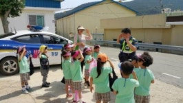 완도 신지초등학교 어린이 경찰체험
