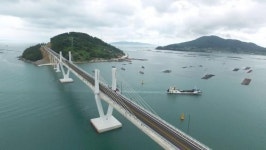 완도 노화도∼소안면 구도 연도교 완공 ‘임시 개통’