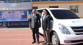 시엘병원, 몽골 스포츠연맹에 스타렉스 기부