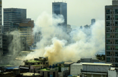 충장로 상가 식당 화재...1시간 20여분만에 진화