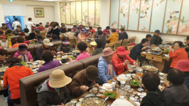 옥과한우촌, 광주 상무점에서 소외 주민 무료 식사