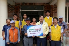 가스안전공사, 충북도 최대 수해지역 찾아…성금 전달·긴급 가스시설 점검