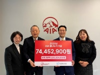 AIA생명, 소아암 환아 위해  자선 기부금 전달