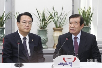 [포토] 정진석 예방한 한광옥 신임 대통령 비서실장
