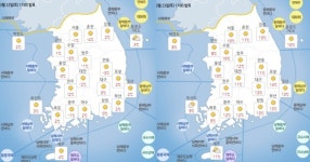 [오늘 날씨] 주말 체감온도 떨어져 쌀쌀 맑지만 강풍과 꽃샘추위…  미세먼지 보통