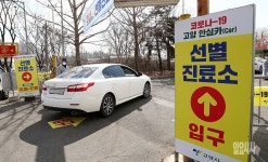 [포토] 드라이브 스루 코로나19 선별진료소