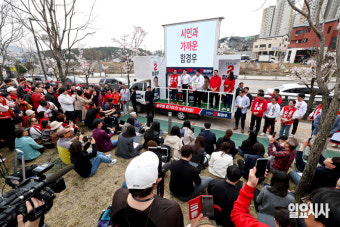 [포토] 광주 지원유세 나선 한동훈 위원장