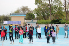 중국 귀주 한인 운동회서 열린 통일염원 종이비행기 날리기대회