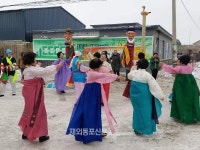 중국 선양 홍기보조선족촌서 백년마을 장승문화 축제 열려