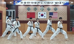 중국한국인회, 주중한국태권도시범단 조직