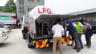 충북지역에서 LPG벌크로리 순회점검