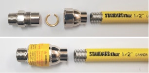 동아금속주름관(주), 가스용 금속플렉시블호스 원터치 피팅 개발