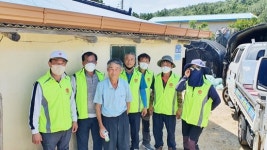 한국열관리시공협회  전남도회, 진도군 호우 피해복구 자원봉사활동 실시