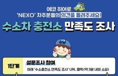 환경부, 수소차 및 수소충전소 만족도 설문조사 실시
