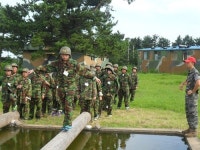 제주서중 학생들, 제방사 나라사랑 병영체험 훈련 참가