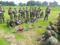 제주서중 학생들, 제방사 나라사랑 병영체험 훈련 참가