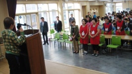 법환초, 학교규칙 재개정 따른 공포식