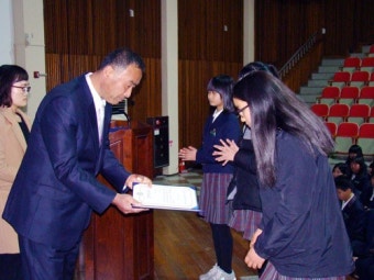 세화중, 2013학년도 입학식…이현경 신입생 대표 선서
