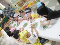 제주서초병설유치원, 쑥개떡 만들기 활동