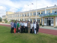 충남교육청 관계자들 벤치마킹 차 제주 도남초 방문
