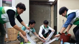 초록우산 대학생 홍보단, 집으로  후원금으로 주거개선 봉사