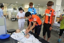 에스-중앙병원과 제주유나이티드 소아환자 희망 나눔 행사