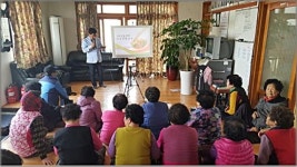 한국건강관리협회, 애월읍관내 경로당 순회 보건교육