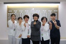한국병원 간호부, 사회복지법인청수에 후원금 전달