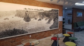 한의원에도 갤러리 눈길...오픈 첫 전시 산수유람-제주