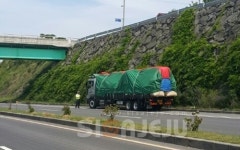 제주경찰, 이틀간 대형차량 적재중량 초과 20건 적발