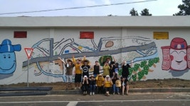 제주대 예술디자인대학, 신풍리 마을벽화 그리기 재능기부