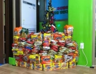 합기도 태무관, 지역아동센터 위한 라면 후원