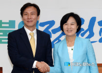 더민주, 김민석 민주당 대표와 통합 합의