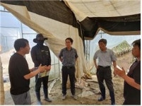 농금원, 충남 지역 집중호우 피해 농가 방문