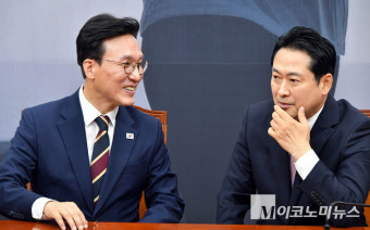 「M포토」 김민석, 장동혁 국민의힘 대표 예방