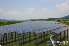 광주 광산구 배수펌프장 유수지에 태양광발전소