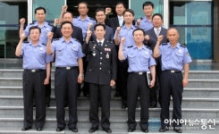 최상환 남해지방해경청장, 울산해경서 방문