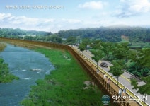 금산군, 용두교~상류교 1.1㎞구간 데크형 보도설치