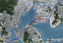 부산시 영도구-남구 잇는 북항대교 위치도