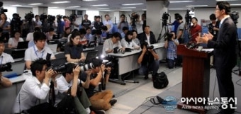 '김문수 대선출마 공식 선언' 기자회견 열려