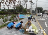 동두천시, 잡초제거 후 거리 훤하네