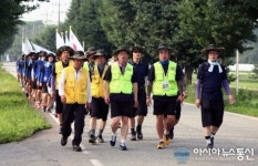 국토순례 펼치는 한밭대 학생들