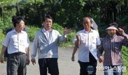 민원현장 살피는 한현택 동구청장