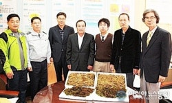 함양 용추산삼작목반, 안의고등학교에 산양삼 전달