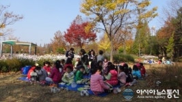 경남 창원시는 공원도시...다솜유치원 원아 소풍 한폭의 그림
