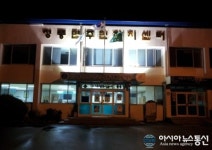 제천 청풍면주민자치센터 태극기 게양대 조명설치