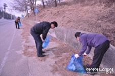 남해군 설맞이 상주해수욕장 등 대청소