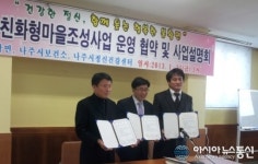 나주시, 건강친화형 마을 조성사업 협약해
