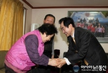 안병용 의정부시장, 서부경로당 방문 노인들 위로